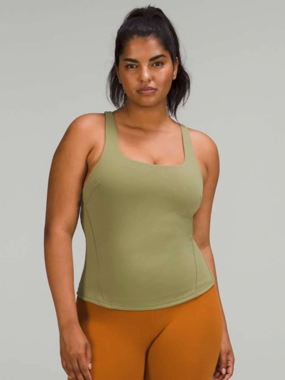 Lululemon Instill Tank Top Size 4 in Bronze Green